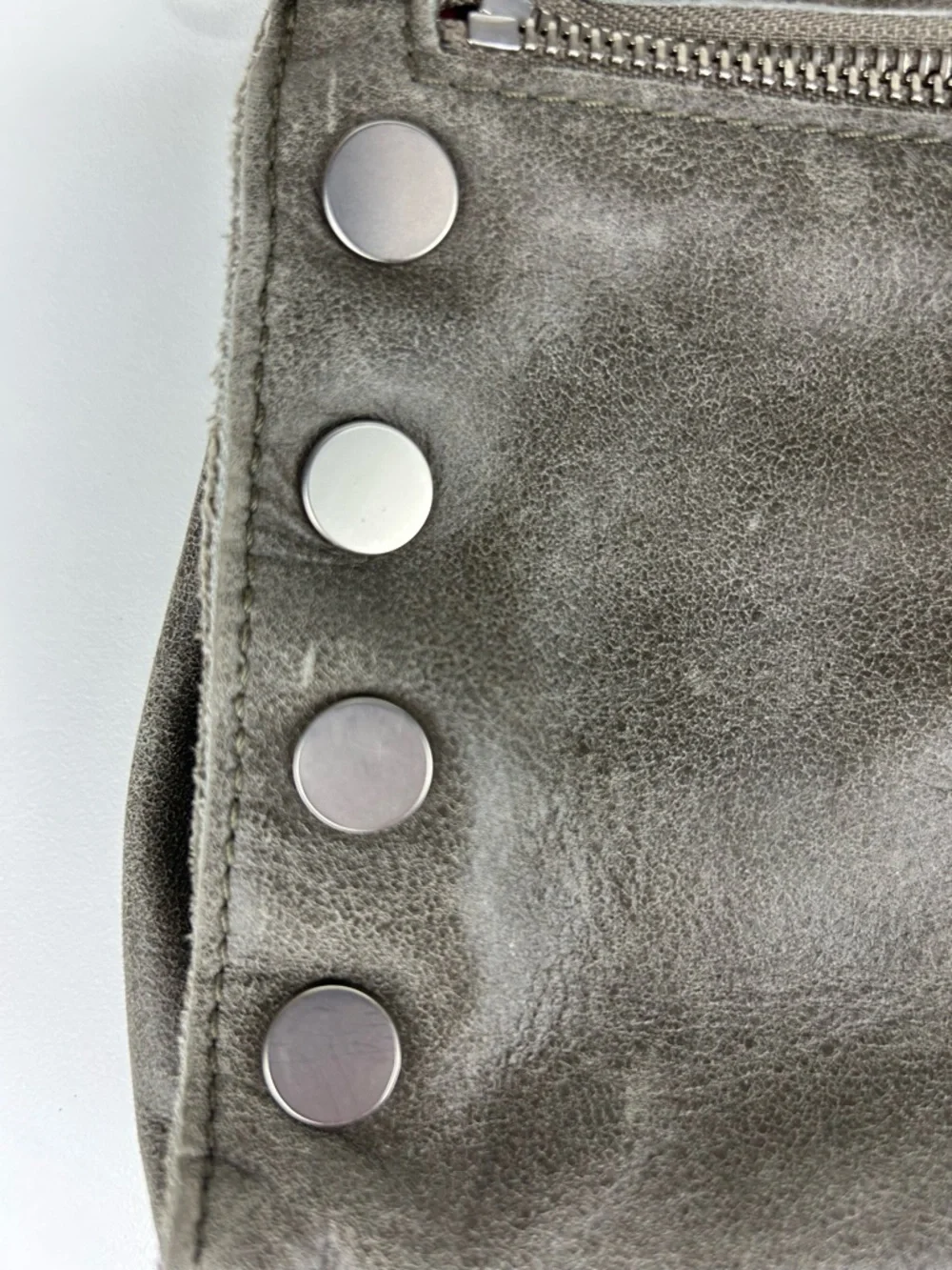 HAMMITT TONY SMALL CROSSBODY BAG PEWTER LEATHER/BRUSHED SILVER - Picture 13 of 14